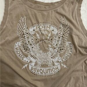 Lucky Brand XXL beige tank shirt